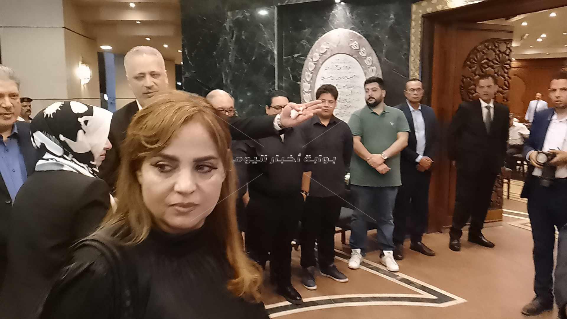 عزاء والدة تامر أمين