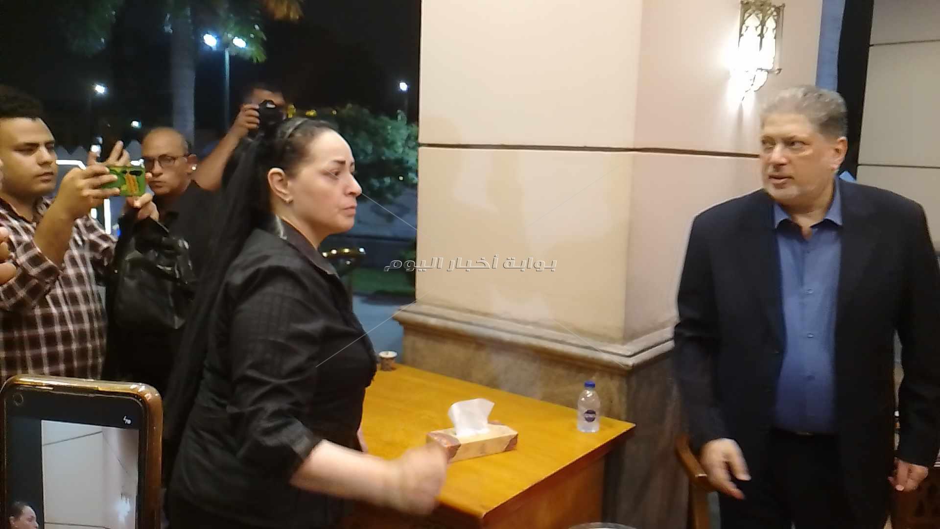 عزاء والدة تامر أمين