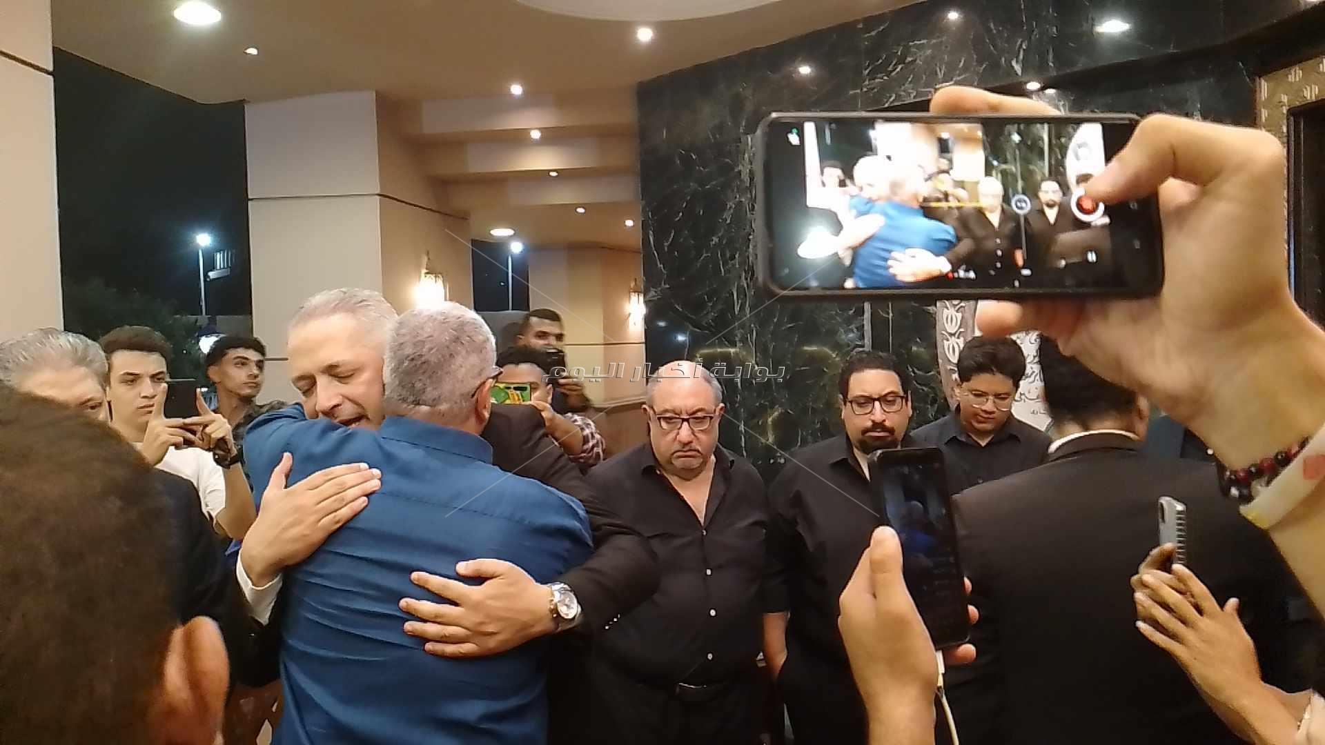 عزاء والدة تامر أمين	