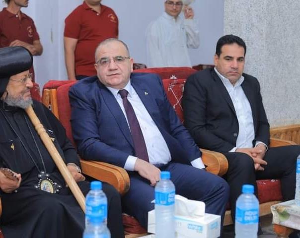 مساعد وزير الداخلية ومدير الأمن يتفقدان دير مارجرجس بالرزيقات وخطة امنية شاملة لتامينه
