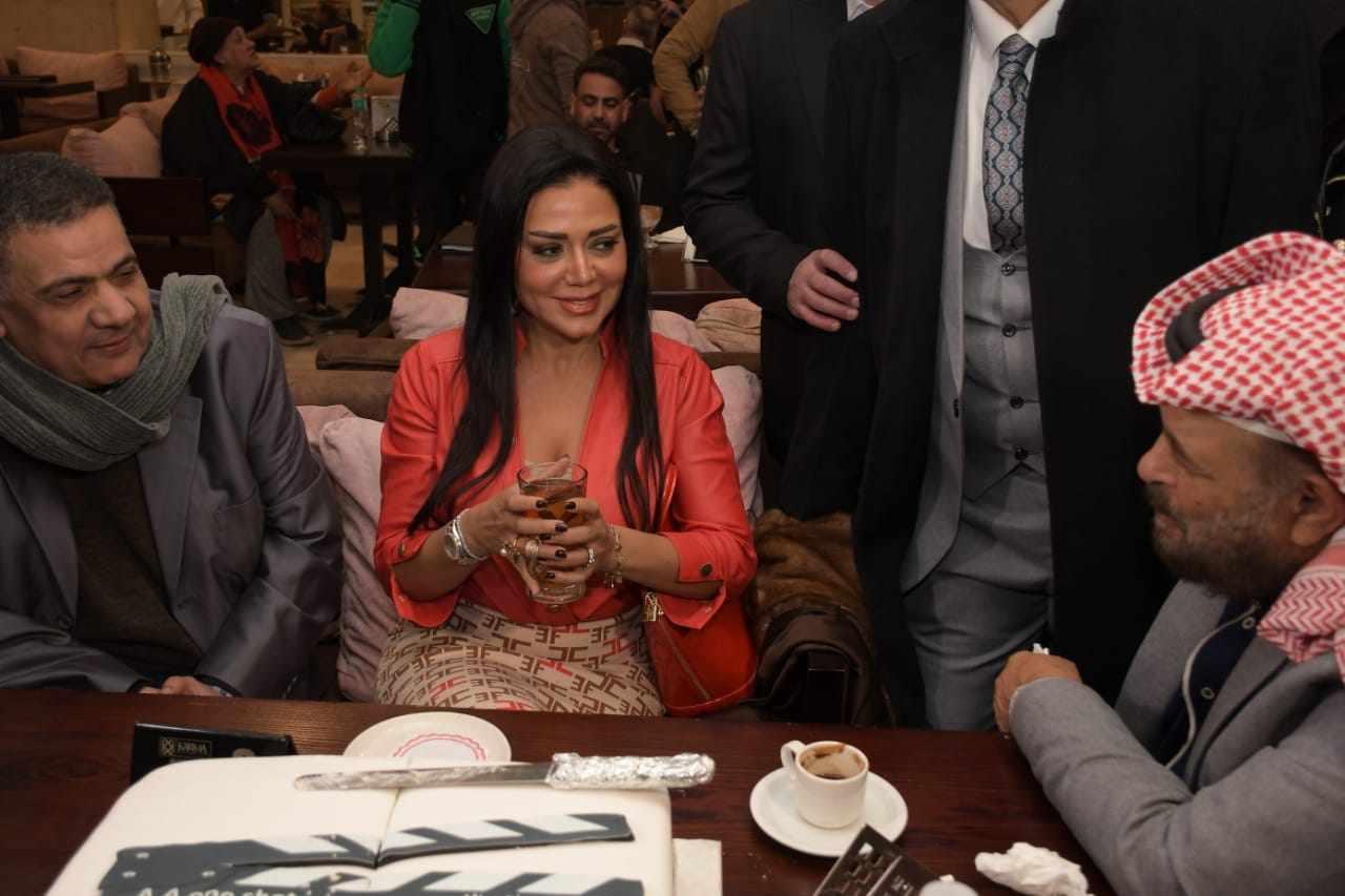 رانيا يوسف وأحمد عبد العزيز يحتفلون بمسلسل جريمة منتصف الليل