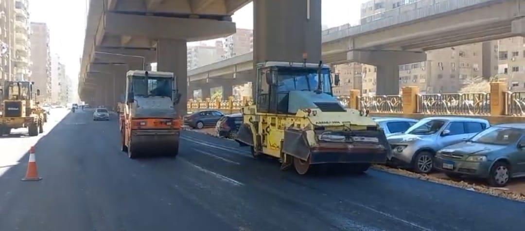 محافظ الجيزة يتفقد أعمال تطوير ورصف البر الشرقي والغربي لترعة المريوطية