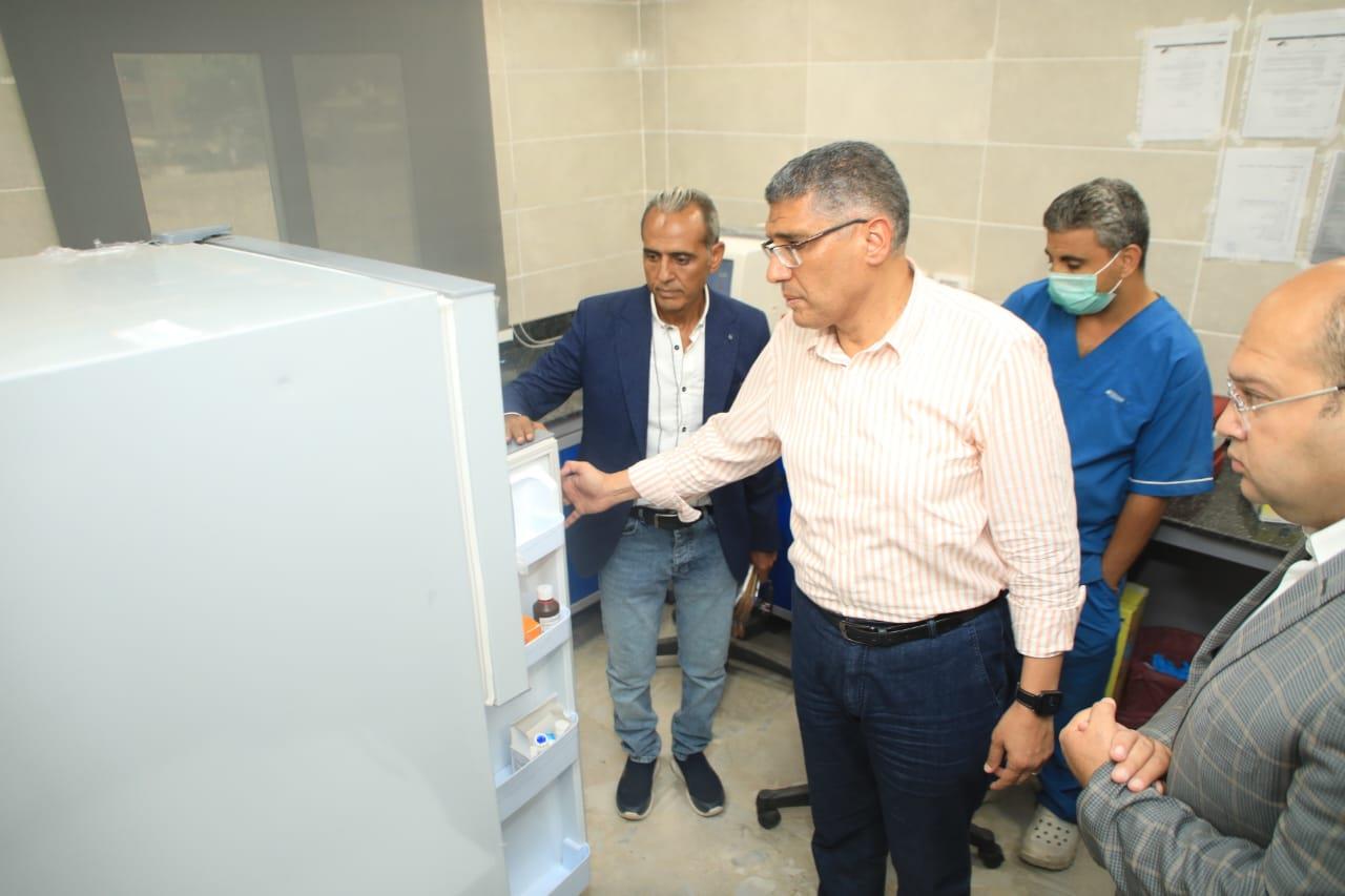 محافظ الجيزة يطمئن على مستوى الخدمات الصحية  بمستشفيات العياط المركزى و الأمراض الصدرية 