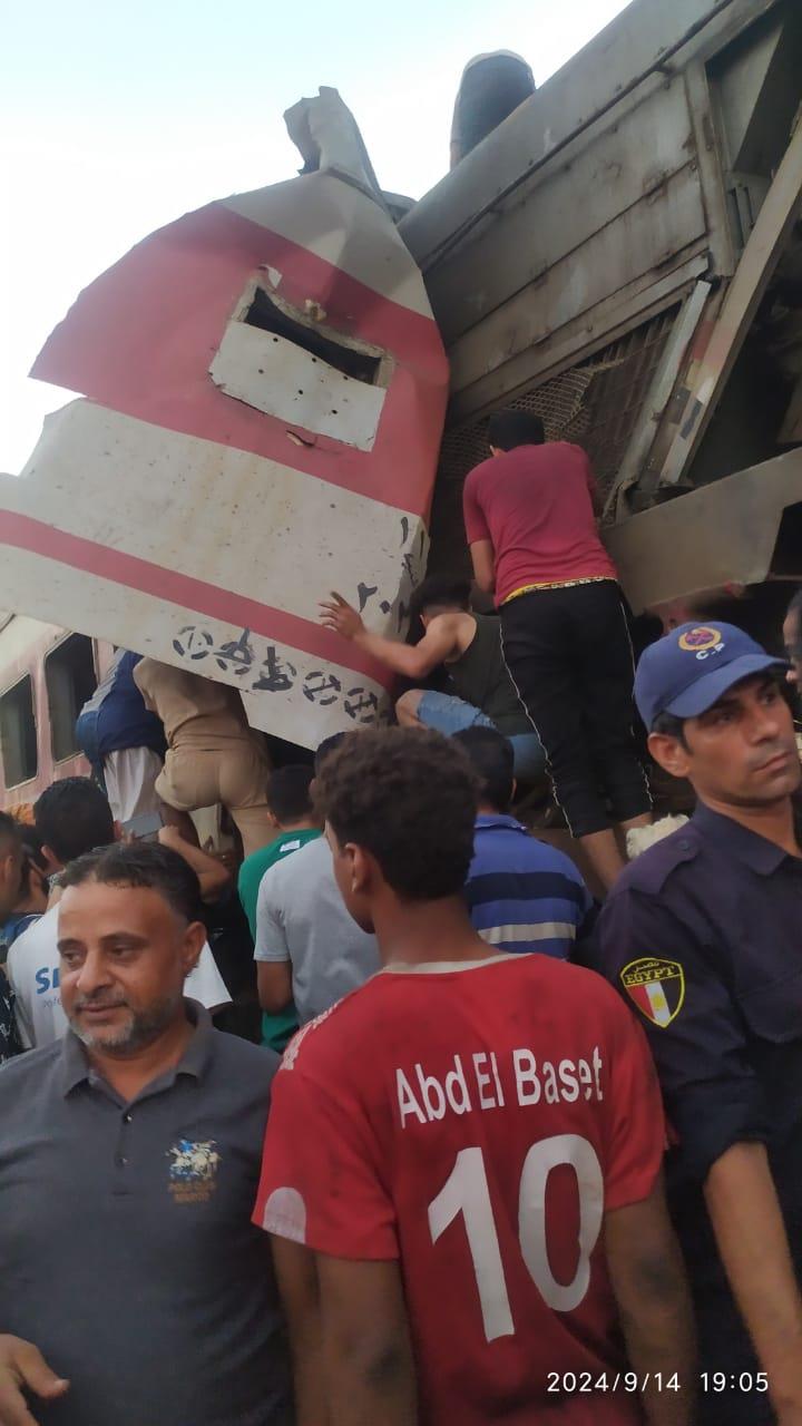 تصادم قطارين بالشرقية