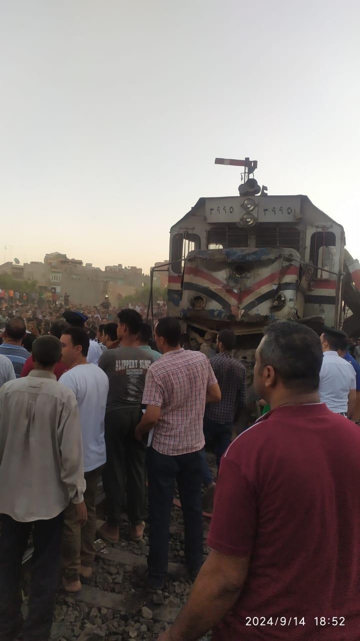 تصادم قطارين بالشرقية