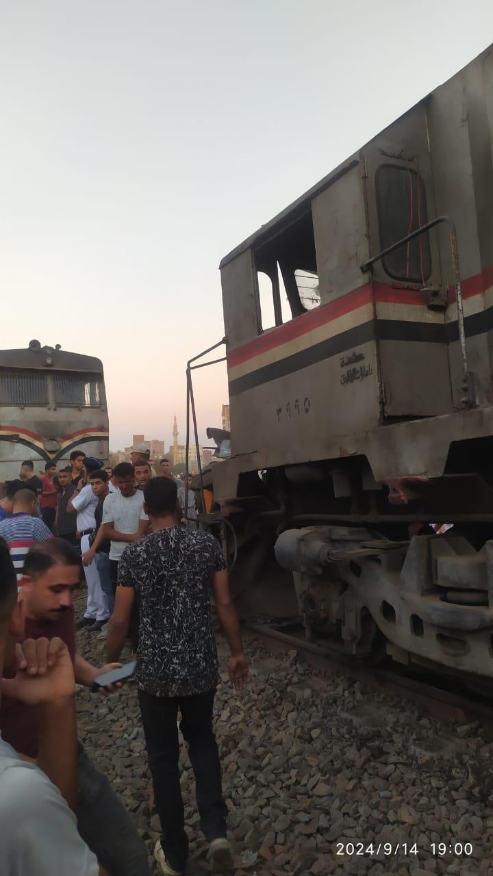 تصادم قطارين بالشرقية