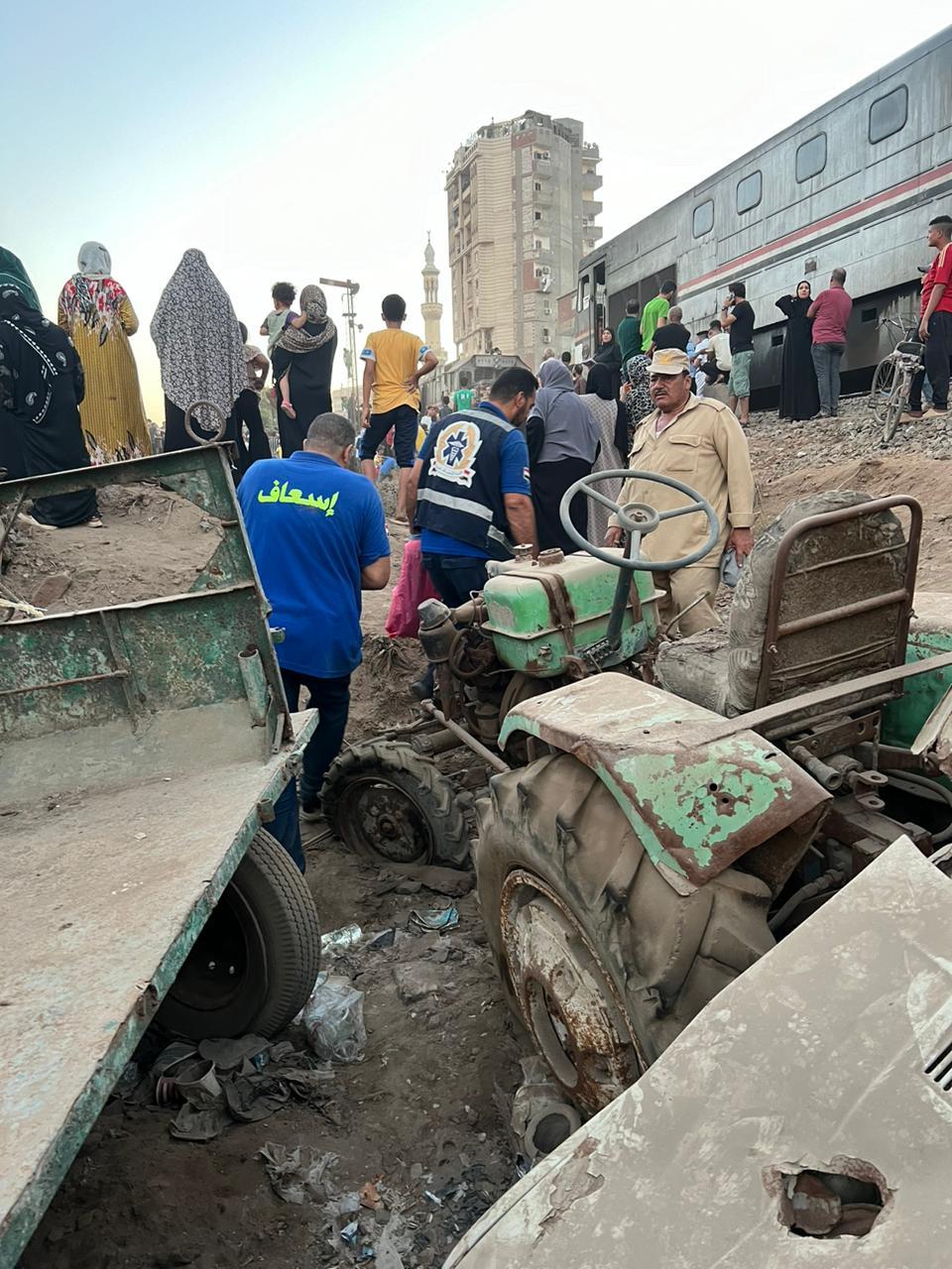 تصادم قطارين بالشرقية