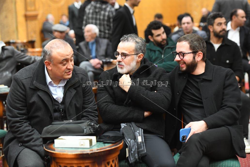 عزاء شقيق أحمد السبكي