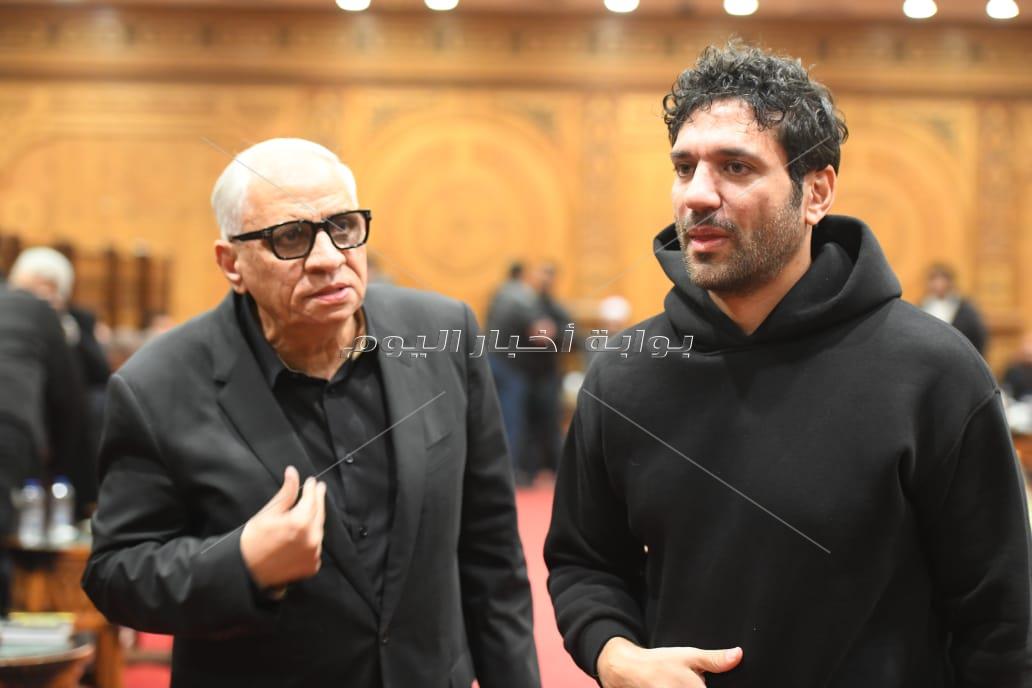 عزاء شقيق أحمد السبكي