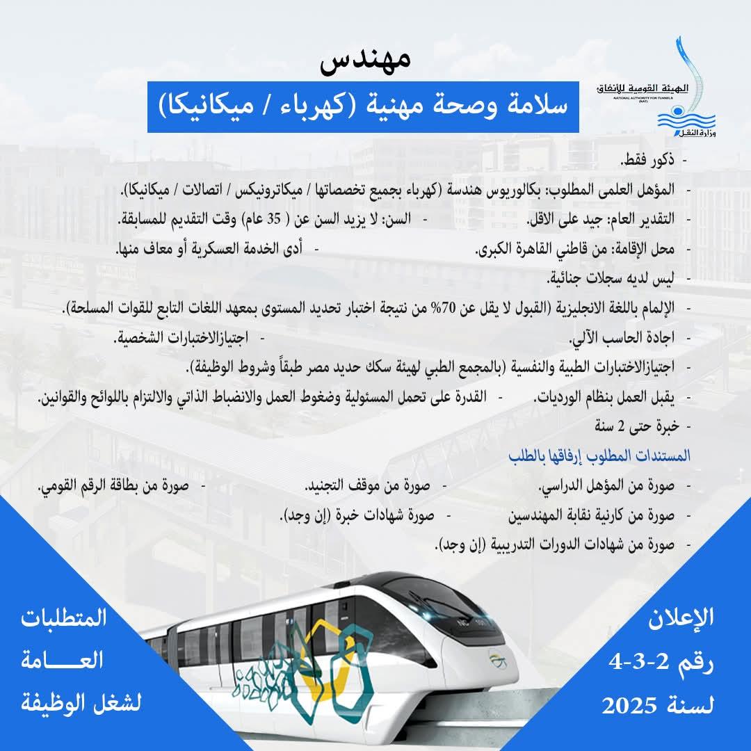 وظائف جديدة في المونوريل .. ننشر الشروط المطلوبة وطريقة التقديم 