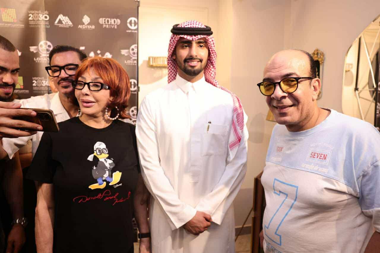 نبيلة عبيد تحتفل بتصوير مسلسل جذوة