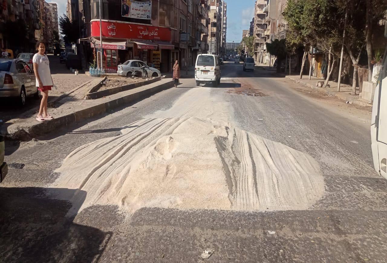 سقوط أكوام من الملح