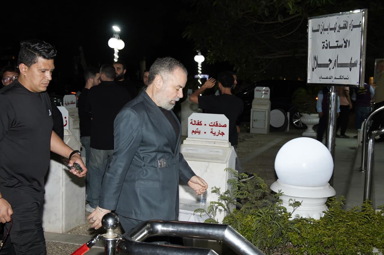 نجوم الفن يقدمون واجب عزاء الراحله سهام جلال