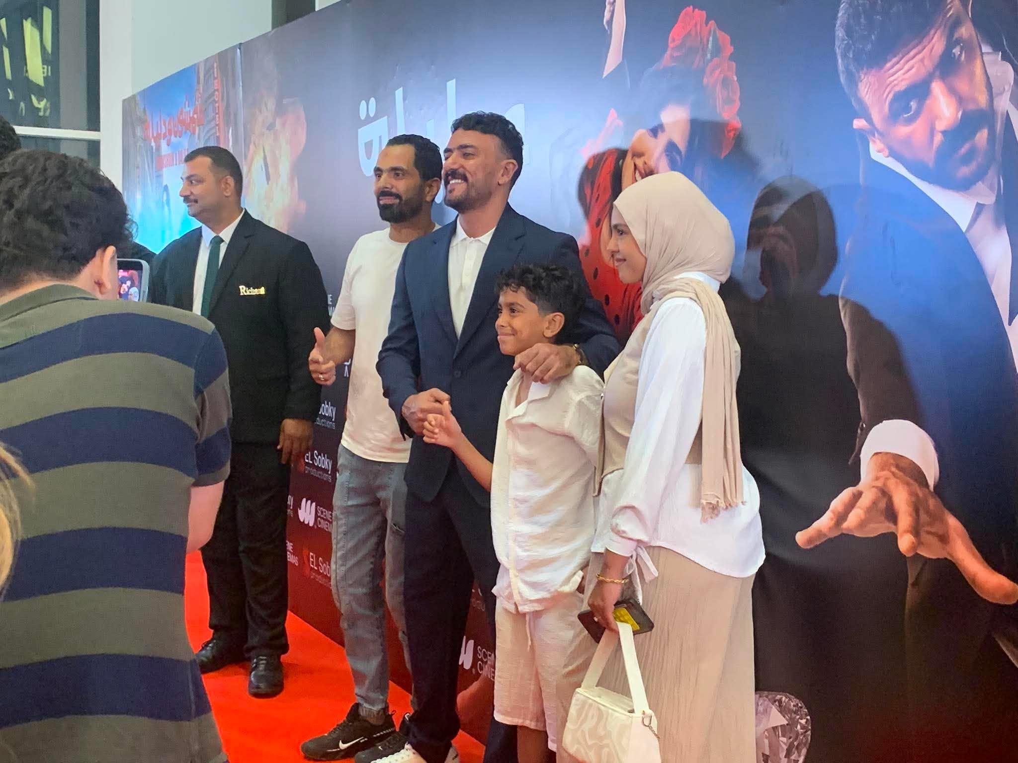 أحمد العوضي يتألق في العرض الخاص لفيلم «شمشون ودليلة»  