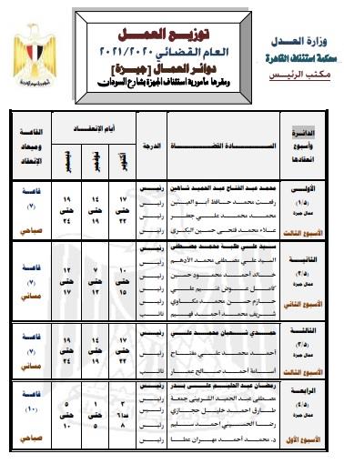 10 Ø¯ÙˆØ§Ø¦Ø± Ø¹Ù…Ø§Ù„ ÙˆØªØ¹ÙˆÙŠØ¶Ø§Øª ÙˆØ¥ÙŠØ¬Ø§Ø±Ø§Øª Ø¨Ù…Ø­ÙƒÙ…Ø© Ø§Ù„Ø¬ÙŠØ²Ø© ÙÙŠ Ø§Ù„Ø¹Ø§Ù… Ø§Ù„Ù‚Ø¶Ø§Ø¦ÙŠ Ø§Ù„Ø¬Ø¯ÙŠØ¯ Ø¨ÙˆØ§Ø¨Ø© Ø£Ø®Ø¨Ø§Ø± Ø§Ù„ÙŠÙˆÙ… Ø§Ù„Ø¥Ù„ÙƒØªØ±ÙˆÙ†ÙŠØ©