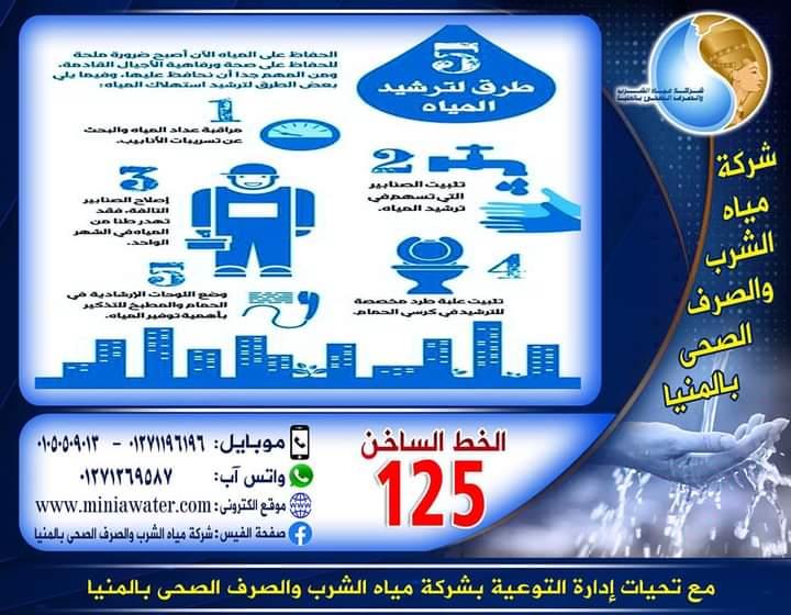 شركة مياه الشرب والصرف الصحى بالمنيا