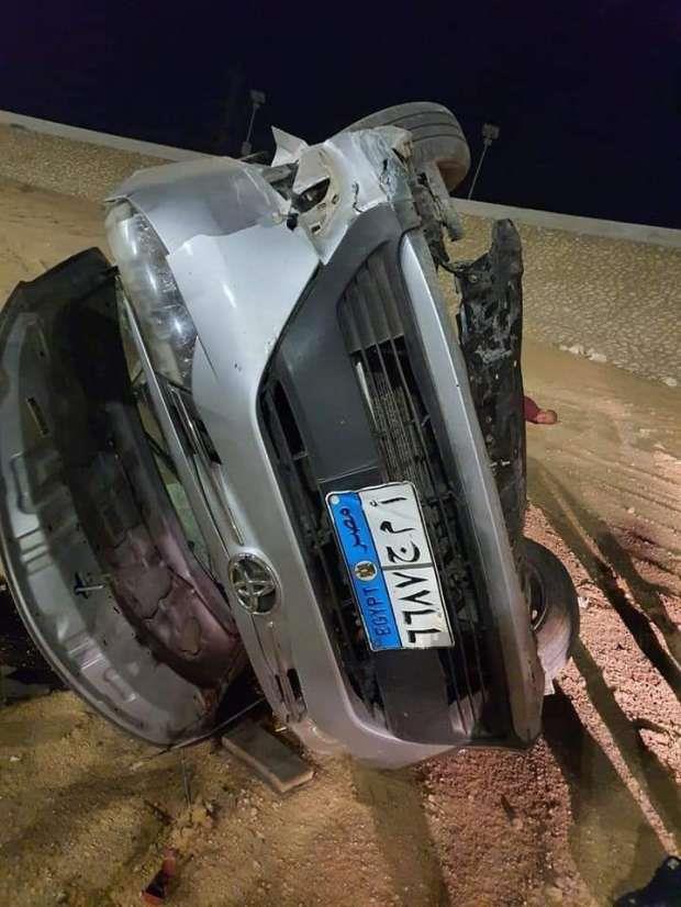 مصرع ضابط شاب في حادث على طريق السويس