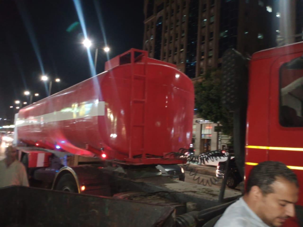  حريق أعلى سطح عقار