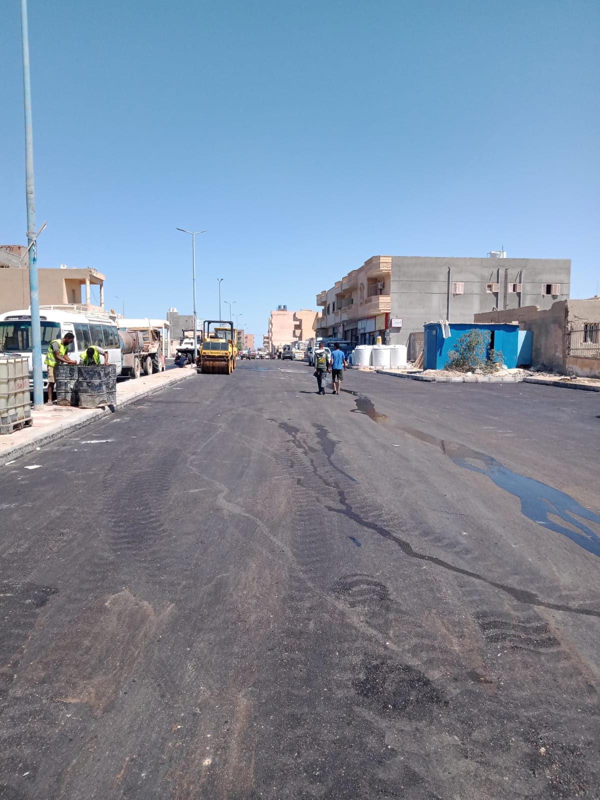 تنفيذ الأعمال المتوقفة بمدينة الضبعة
