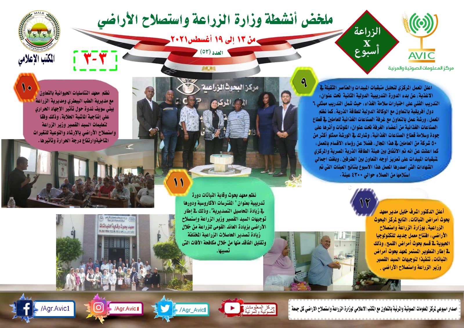 حصاد الزراعى في اسبوع