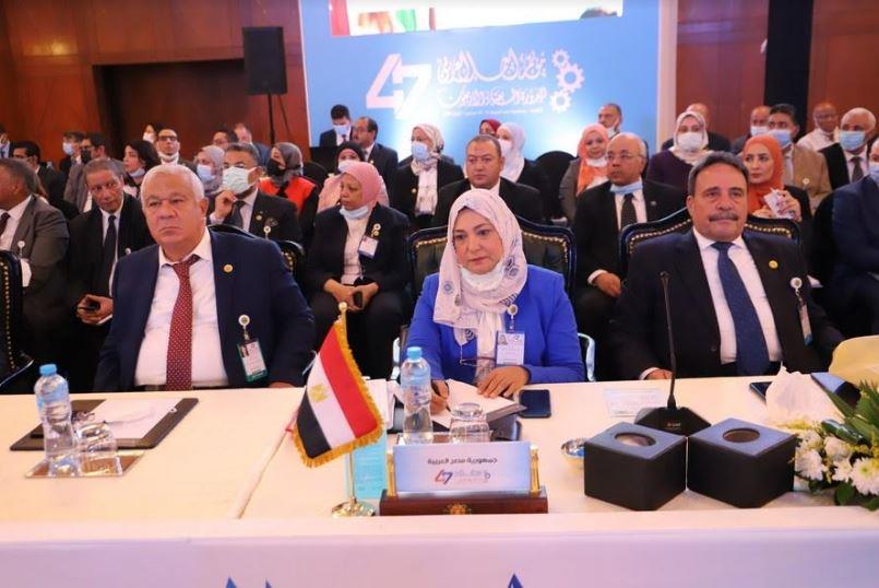  وزير القوي العاملة في افتتاح مؤتمر العمل العربي بالقاهرة :