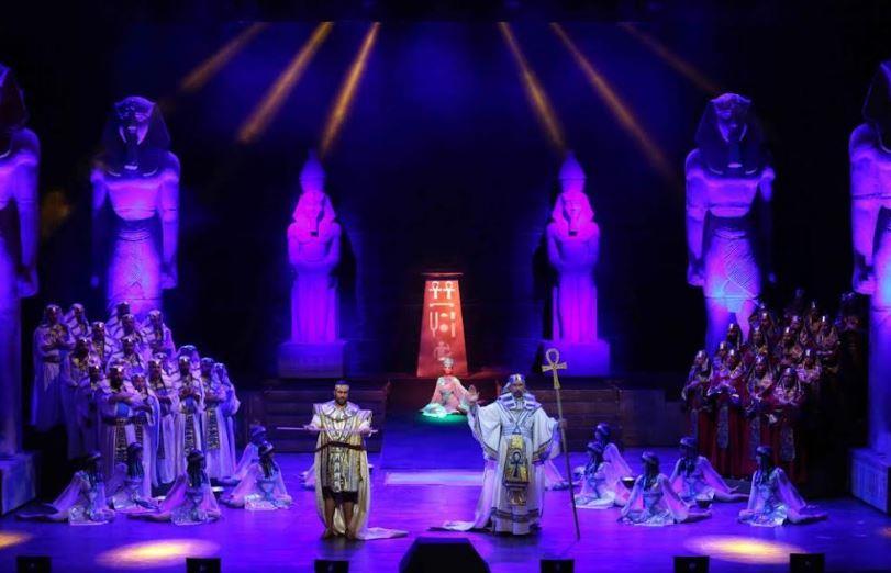 نجوم مصر وبلغاريا وايطاليا فى اوبرا عايدة على مسرح النافورة 