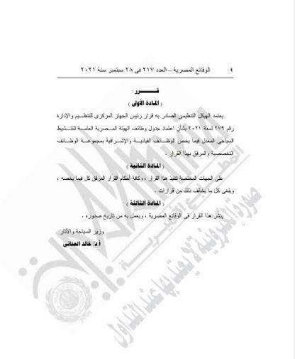 هيكل التنظيمي لتنشيط السياحة 