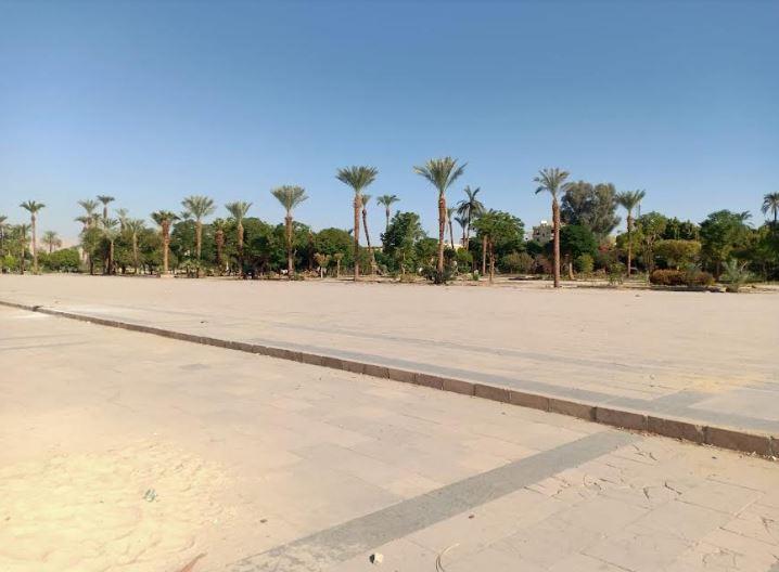 اعمال تطوير الساحة الخارجية لمعابد  الكرنك 