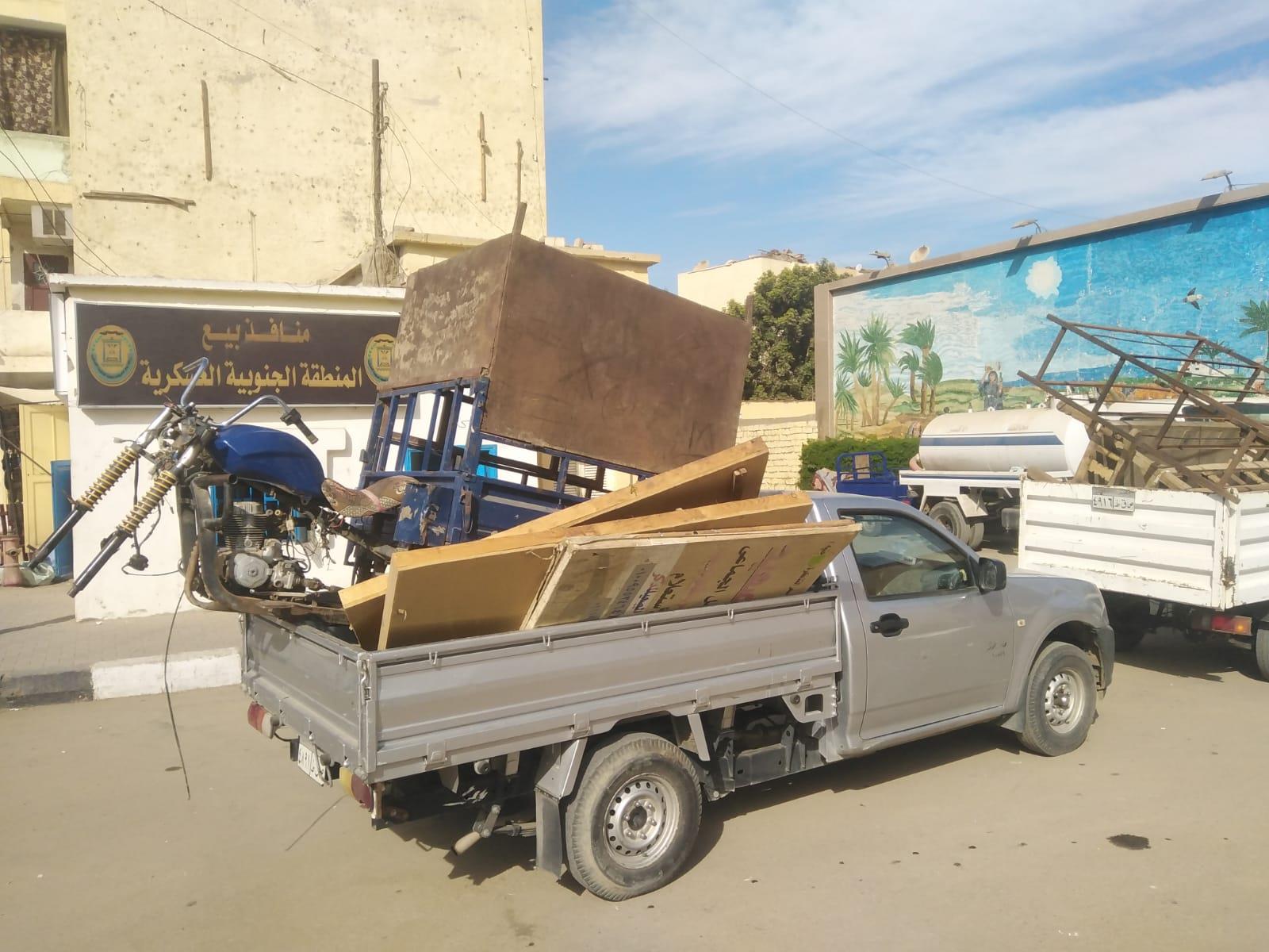 حملة مكبرة  لازالة الاشغالات