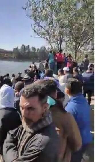 غرق سيارة معدية القطا بمنشأة القناطر