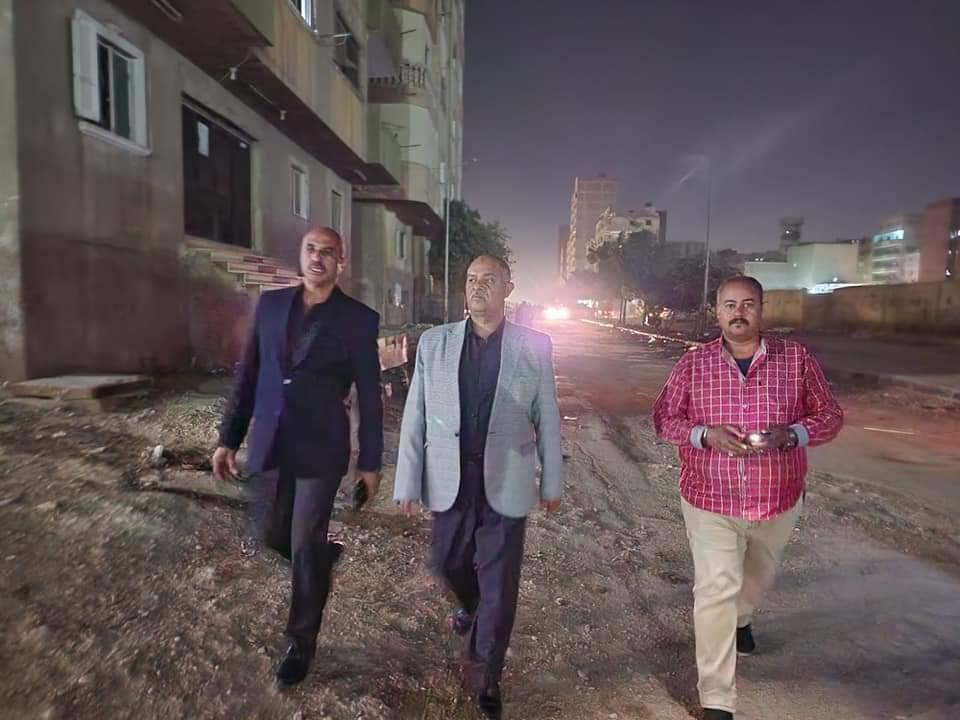 متابعة أعمال رفع كفاءة النظافه بانفاق العشاروه وأبو زارع بالعمرانية