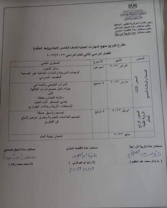 التعليم تعلن توزيع مهنج المهارات