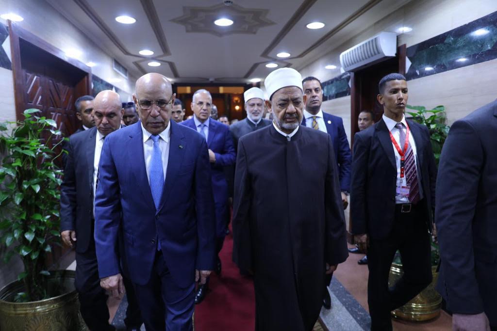 الإمام الأكبر يستقبل الرئيس الموريتاني 