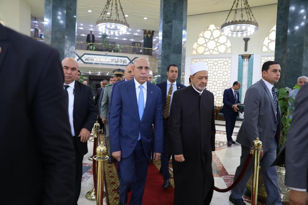 الإمام الأكبر يستقبل الرئيس الموريتاني 