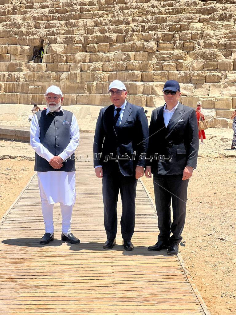 جولة رئيس وزراء الهند في الأهرامات