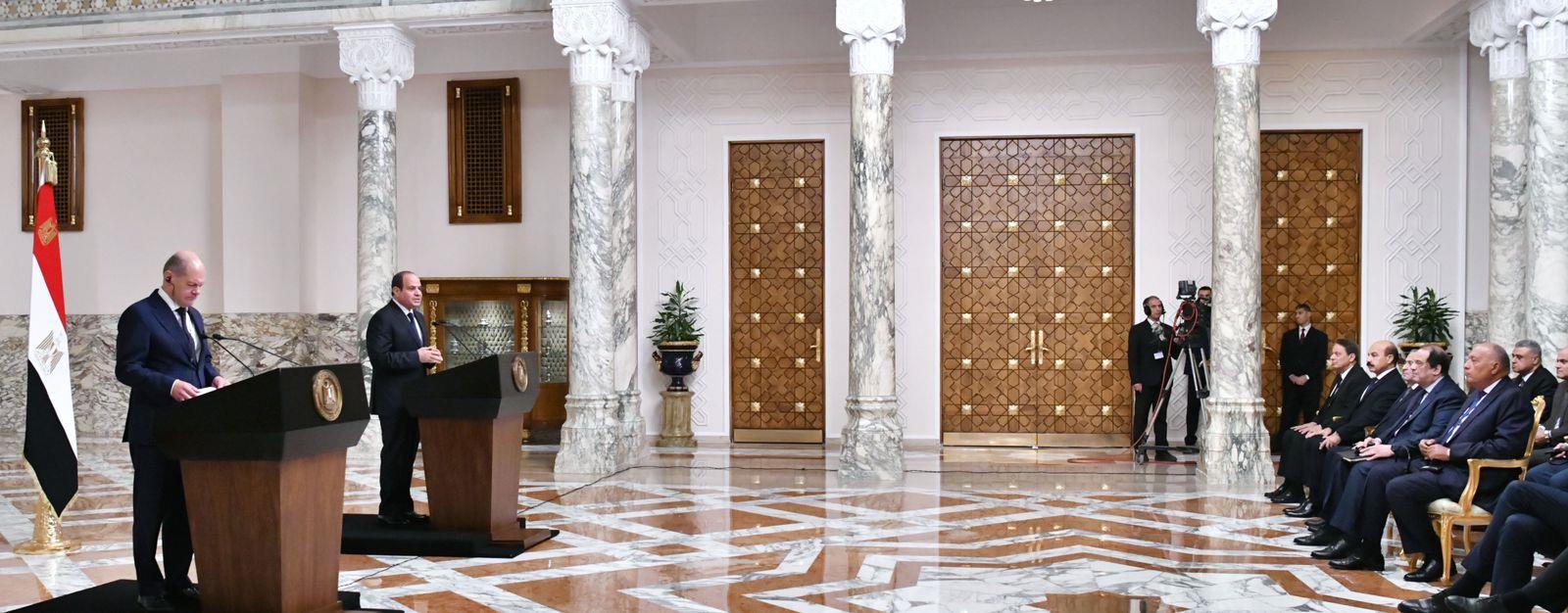 مؤتمر السيسي وشولتس