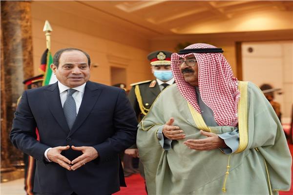 الرئيس السيسي وامير الكويت