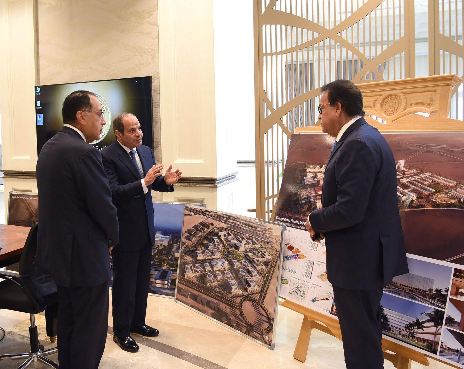 لقاء السيسي ومصطفى مدبولي