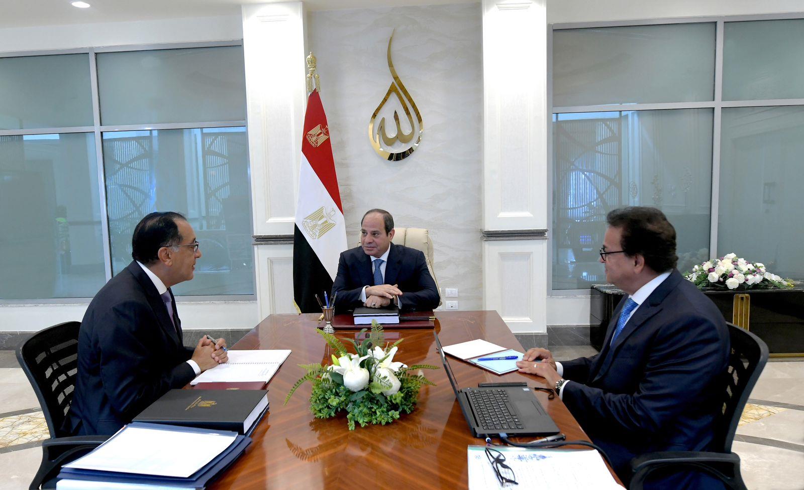 لقاء السيسي ومصطفى مدبولي