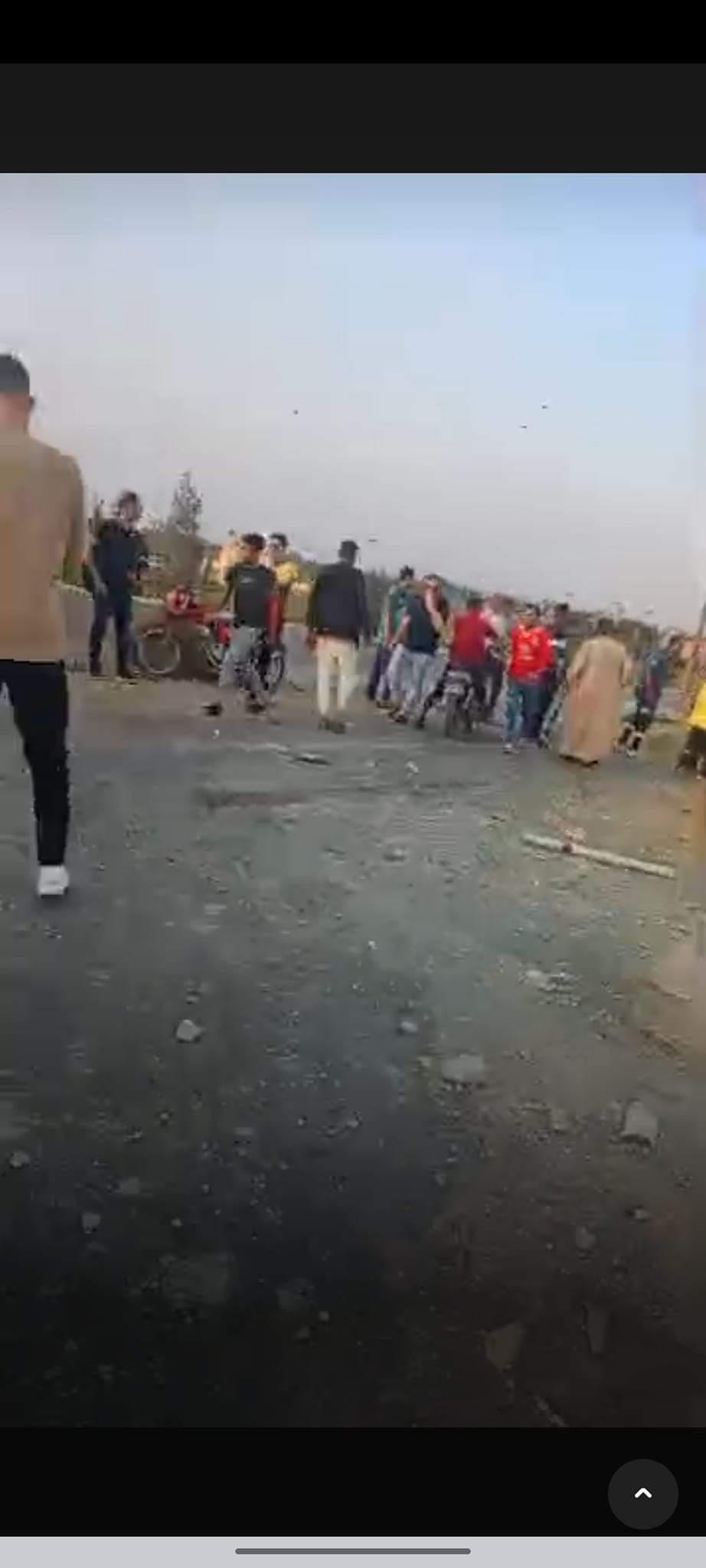  حادث تصادم على الطريق الاقليمى بالمنوفية 