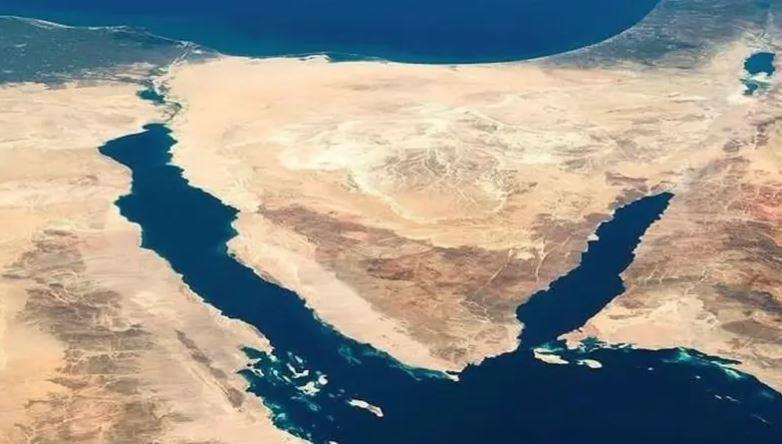مشهد جوي لشبه جزيرة سيناء في مصر