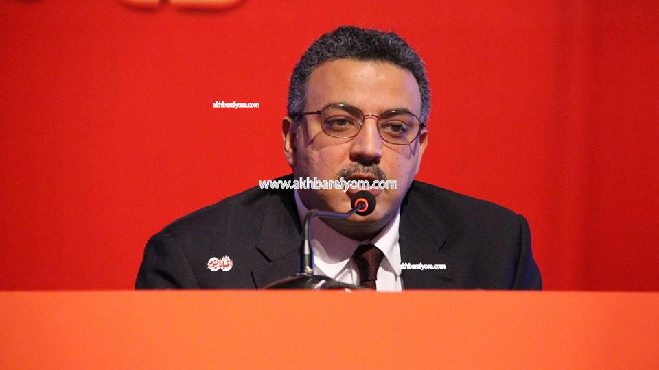 مؤتمر محمود الخطيب للإعلان عن تفاصيل إنشاء استاد الأهلي - تصوير : كريم جاد