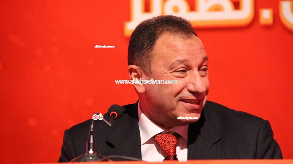 مؤتمر محمود الخطيب للإعلان عن تفاصيل إنشاء استاد الأهلي - تصوير : كريم جاد
