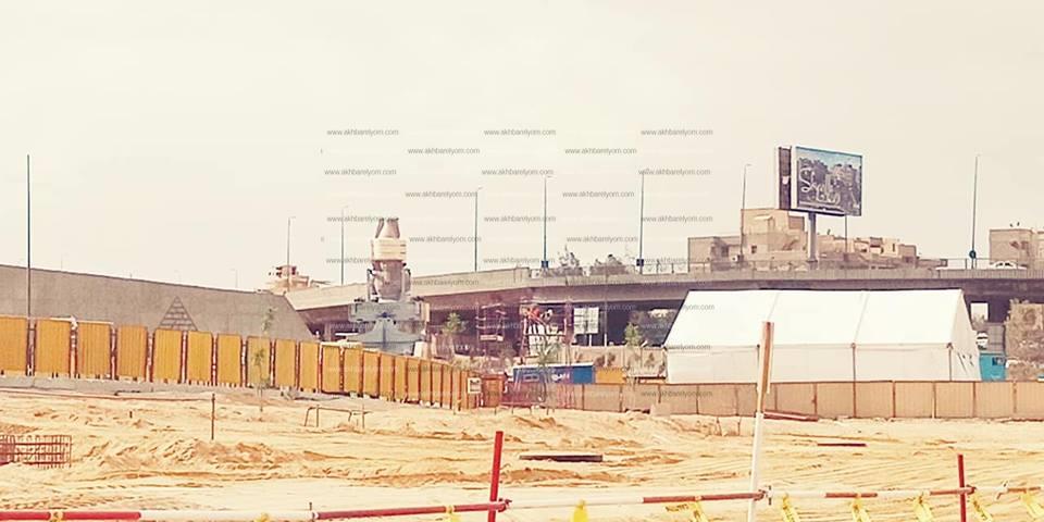 الاستعدادات الاخيرة لنقل تمثال مسيس