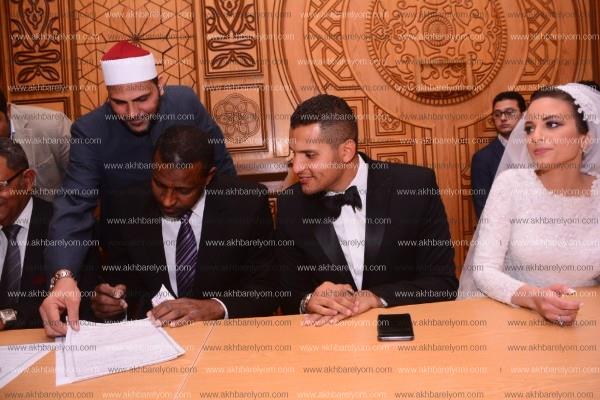 نجوم الرياضة يحتفلون بزفاف عمر ربيع ياسين