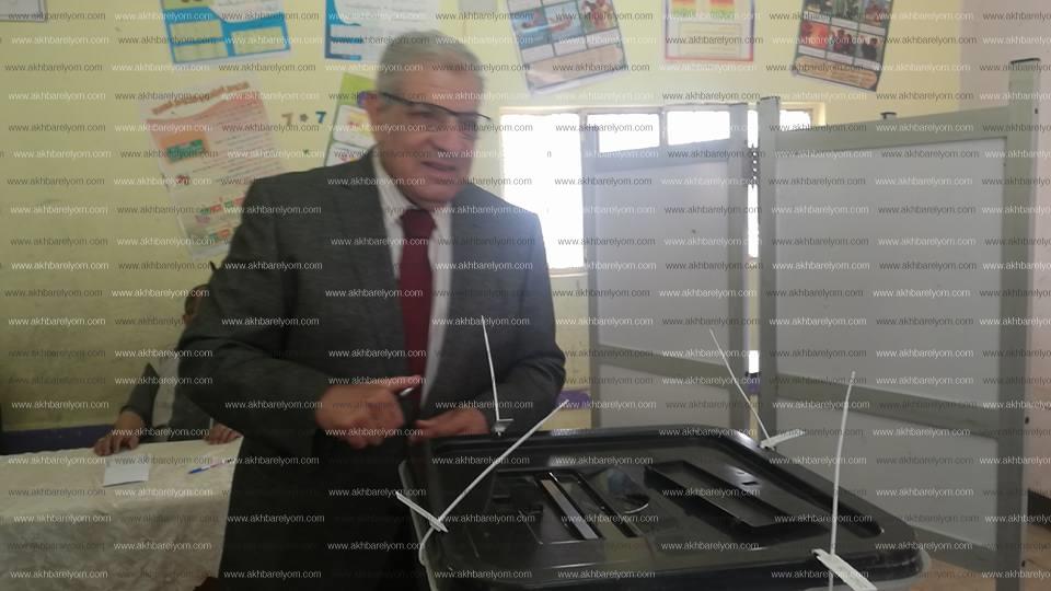 إبراهيم محلب يدلي بصوته في انتخابات الرئاسة