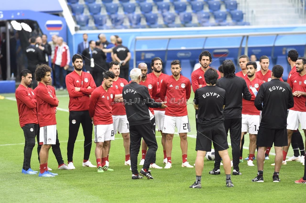  المنتخب الوطني يختتم تدريباته استعدادا لروسيا - تصوير : إيهاب عيد