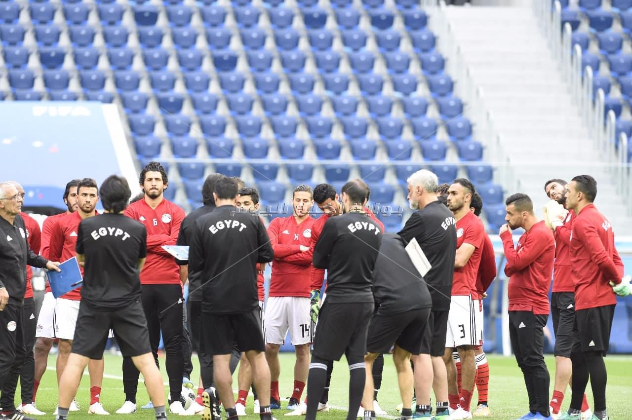  المنتخب الوطني يختتم تدريباته استعدادا لروسيا - تصوير : إيهاب عيد