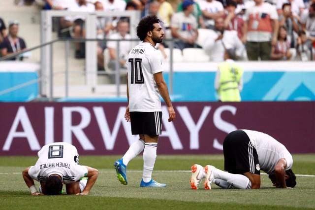 «صلاح» يرفض الاحتفال بهدفه ضد السعودية