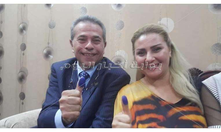 عقد قران توفيق عكاشة وحياة الدرديري
